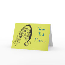 Female Santa's Helper Pretty Lady Template