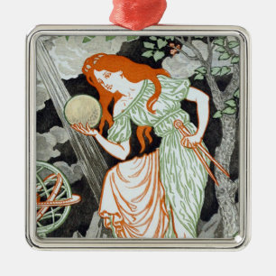 Female Scientist (Women in Science and Technology) Metal Ornament