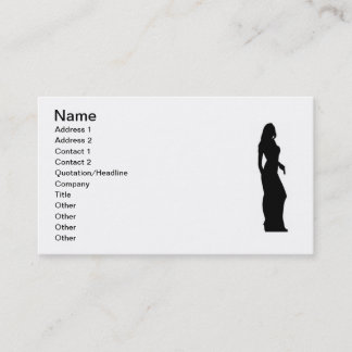 Female Secret Agent detective business card