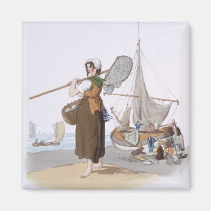 Female Shrimper, from 'Costume of Great Britain', Magnet