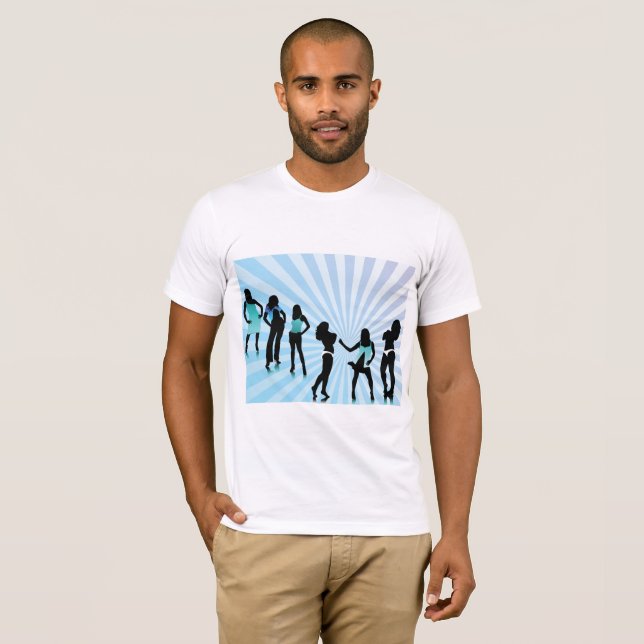 Female Silhouettes Mens T-Shirt (Front Full)