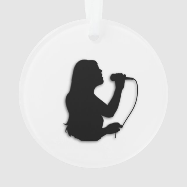 Female Singer Ornament (Back)