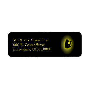 Female Singer Spot Return Address Label