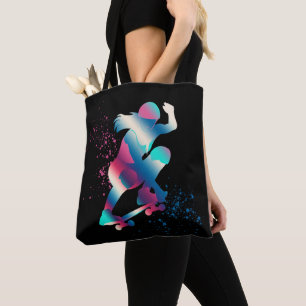 Female Skateboarder Tote Bag