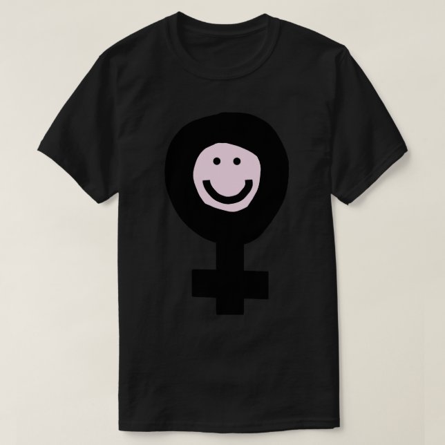 Female Smile for a Minimal Feminist T-Shirt (Design Front)