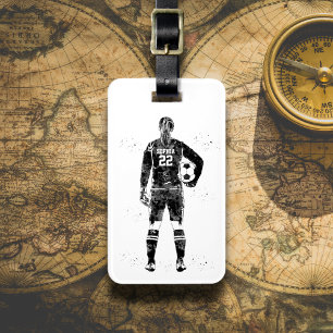 Female Soccer Goalie Luggage Tag