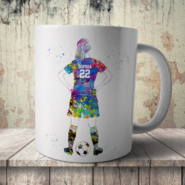 Female Soccer Player  Coffee Mug (Creator Uploaded)