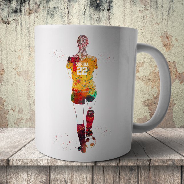 Female Soccer Player  Coffee Mug (Creator Uploaded)