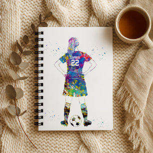 Female Soccer Player  Notebook