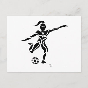 Female Soccer Player Postcard