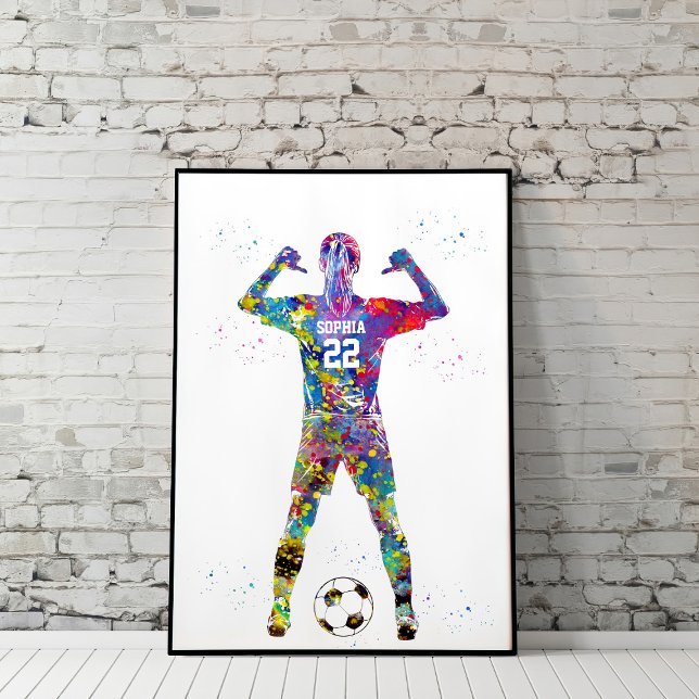 Female Soccer Player Poster (Creator Uploaded)