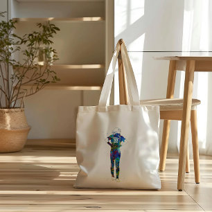 Female Softball Player Tote Bag