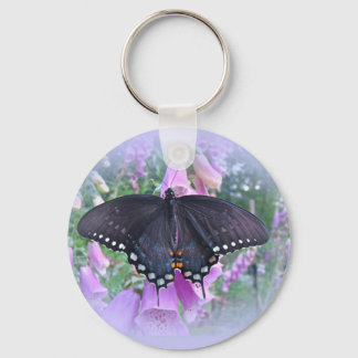 Female Spicebush Swallowtail Butterfly Key Ring