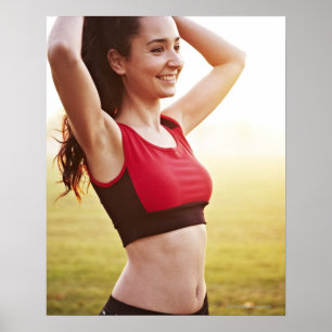 Female sports poster