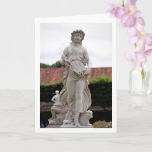 Female Statue, Hampton Court Gardens, England Card