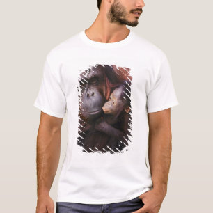 Female Sumatran Orangutan with baby, Pongo T-Shirt