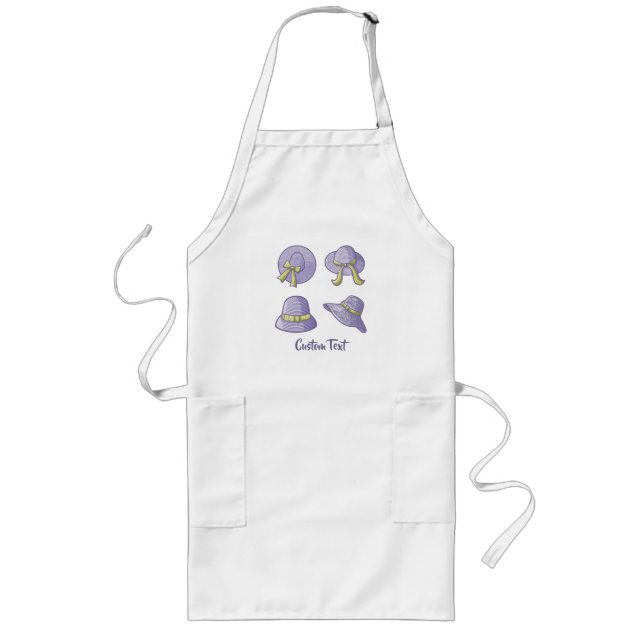 Female Summer Hats Lilac Long Apron (Front)