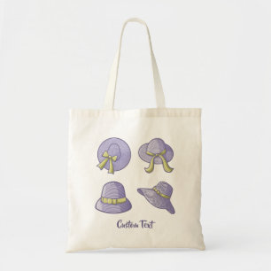 Female Summer Hats Lilac Tote Bag