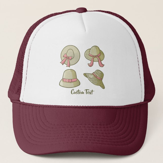 Female Summer Hats Yellow (Front)