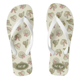 Female Summer Hats Yellow Thongs