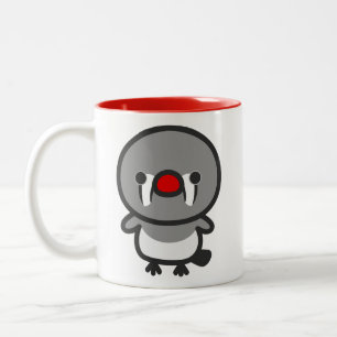 female Sunda zebra finch Two-Tone Coffee Mug