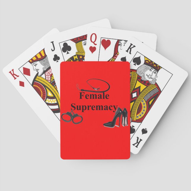 FEMALE SUPREMACY PLAYING CARDS (Back)