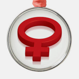 FEMALE SUPREMACY SYMBOL METAL ORNAMENT