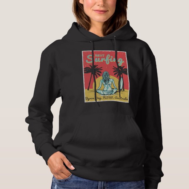 Female Surfer Byron Bay New South Wales Australia Hoodie (Front)