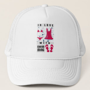Female Swimmer - In Love With Swimming Trucker Hat