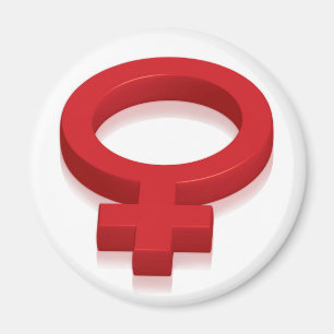 FEMALE SYMBOL MAGNET