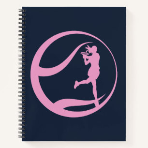 Female Tennis Player Notebook