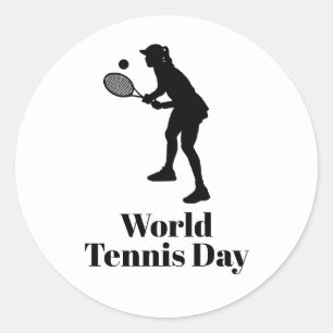 Female Tennis Player Stickers or Name Tags