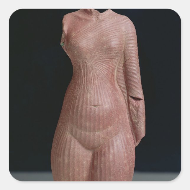 Female torso, probably Queen Nefertiti Square Sticker (Front)