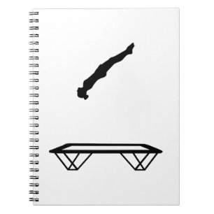 Female trampolinist notebook