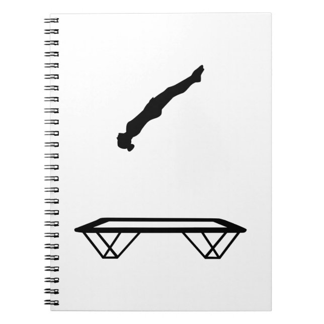 Female trampolinist notebook (Front)