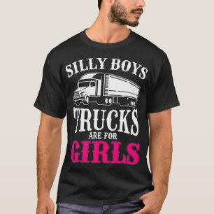 Female Truck Driver Funny Girl Trucker  T-Shirt