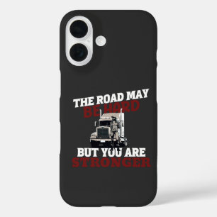 Female Trucker Strong Road Resilient Journey Pride iPhone 16 Case