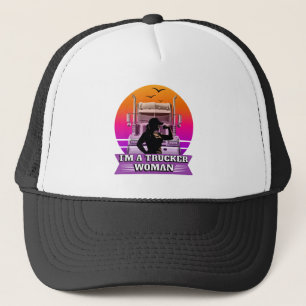 Female Trucker Woman Strength Power Road Pride Hat