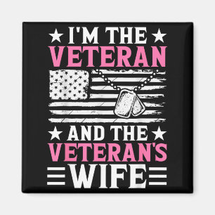 Female Veteran And Veterans Wife Women Veteran Mum Magnet