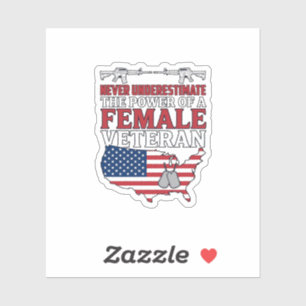 Female Veteran Power Patriotic Vintage Shirt Desig