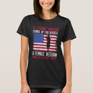 Female Veteran Usa T-Shirt