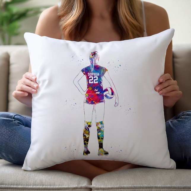 Female Volleyball Player Cushion (Creator Uploaded)