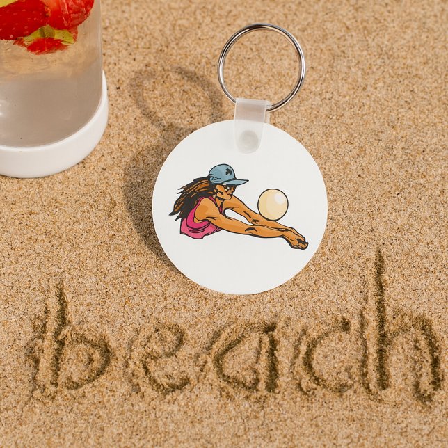 Female Volleyball Player Key Ring (Creator Uploaded)