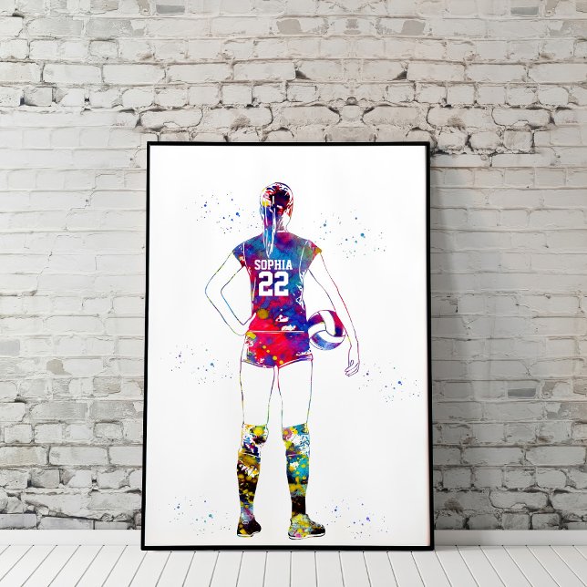 Female Volleyball Player Poster (Creator Uploaded)