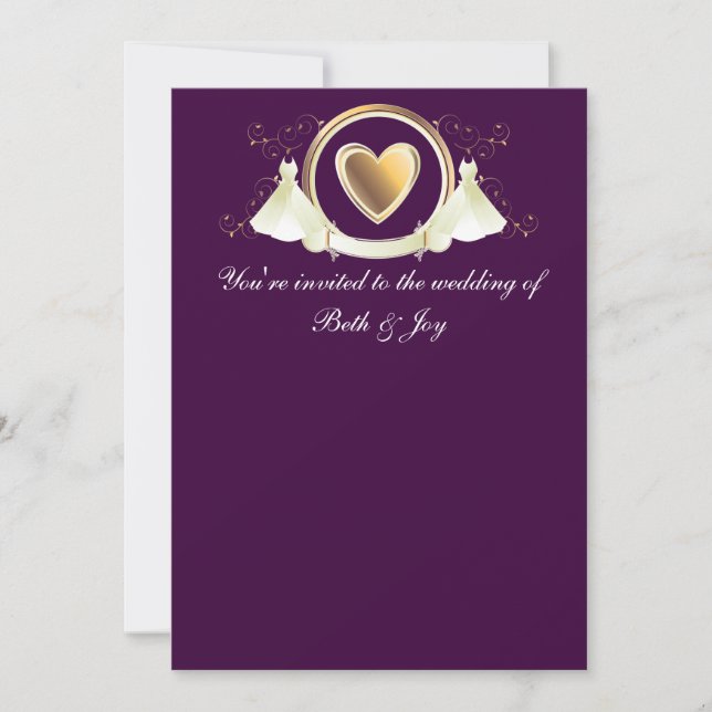 Female wedding invitation (Front)