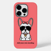 Female White French Bulldog Case-Mate iPhone Case