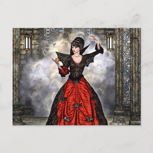 Female Wizard Postcard (Front)