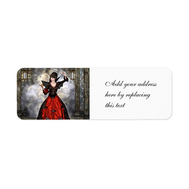 Female Wizard Return Address Label (Front)
