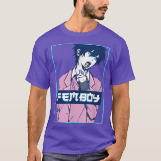 Femboy Aesthetic Japanese Anime Boy Crossdressing  T-Shirt