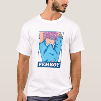 Femboy Anime Boy Aesthetic Crossdressing Yaoi Past T-Shirt